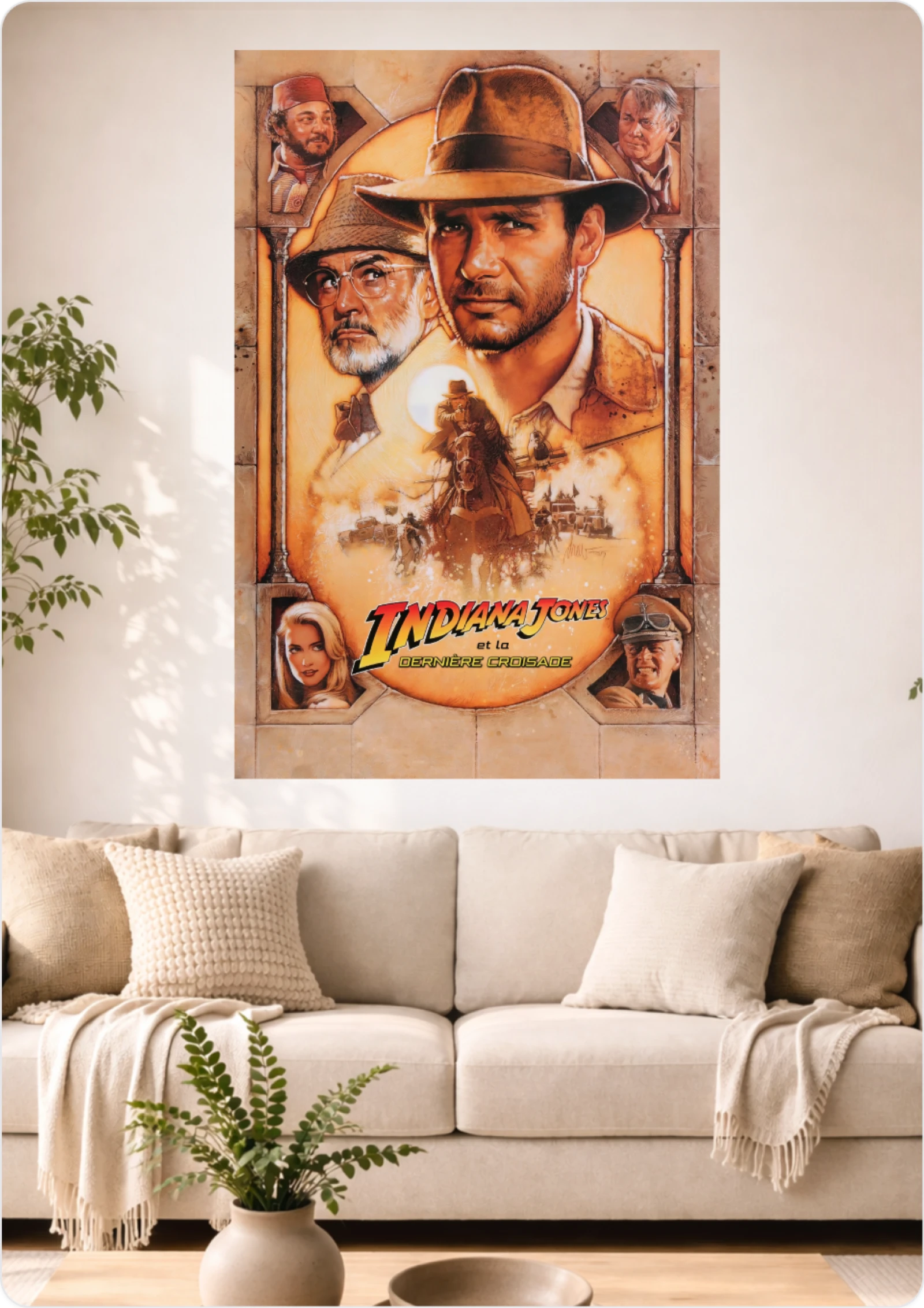 Affiche Indiana Jones et la Dernière Croisade – L’Aventure Légendaire | Format A3 (29,7 x 42 cm)